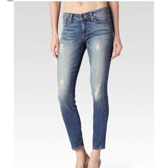 PAIGE Denim - Paige Verdugo Skinny Distressed Jeans